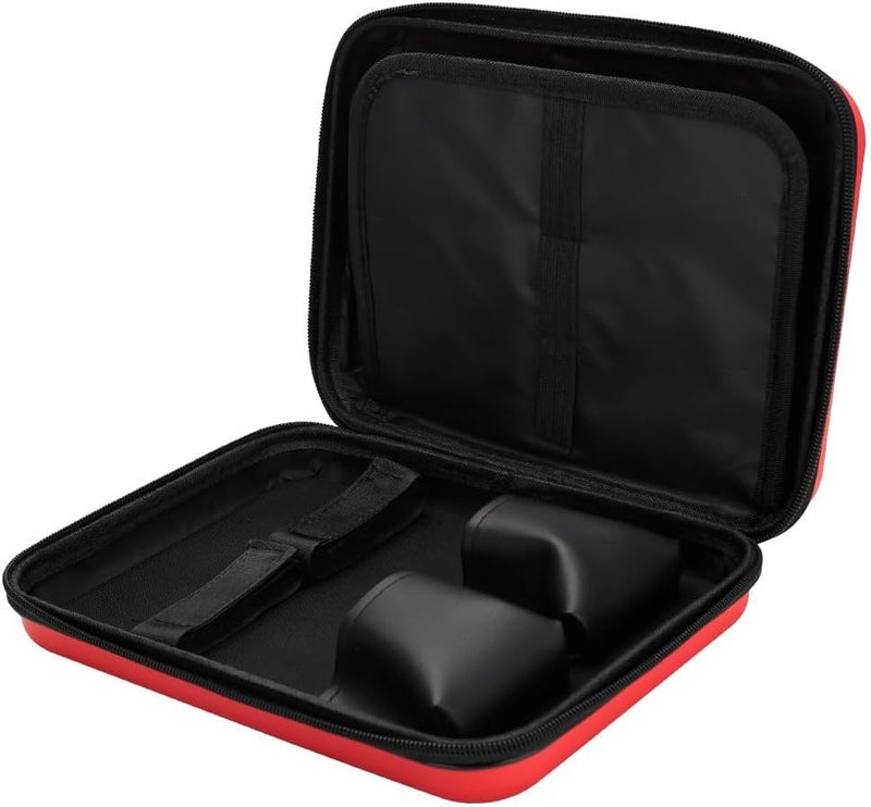 BarberTop Barber Bag for Clippers Supplies, Sturdy Clipper Storage Case for Barber Accessories, Hair Trimmer Organizer Travel Bag for Men Razor Guard Grooming Kits (Big-Red) - Image 2